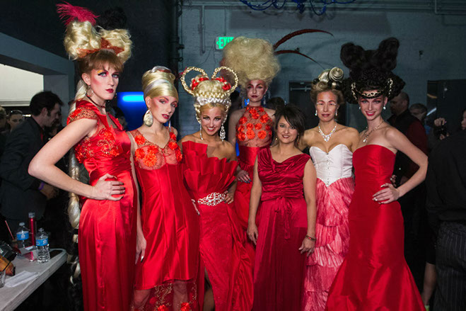 D'Lola Couture 2012 Red Ball fashion show collection with Deedee Vicory.
