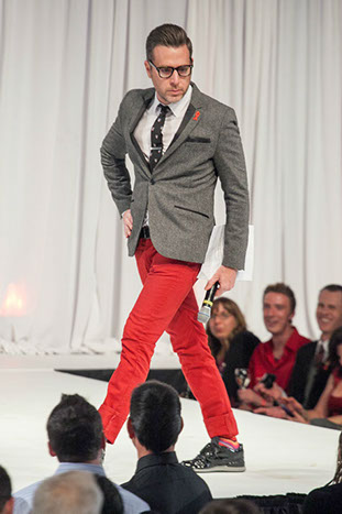 MC Chris Parente at Red Ball 2012 Fashion Show in Denver, Colorado.
