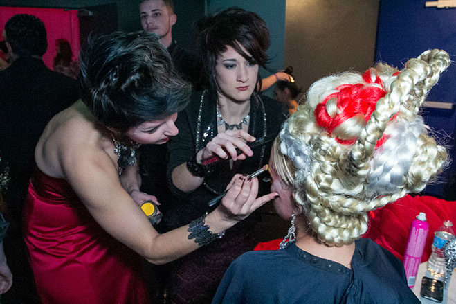 Studio: a Collective of Stylists working on hair and makeup backstage...
