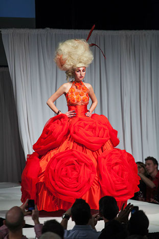 Final D'Lola Couture Red Ball 2012 fashion show ballgown...
(Photo by 1WorldStudios)