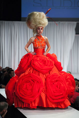 Final D'Lola Couture Red Ball 2012 fashion show ballgown...
