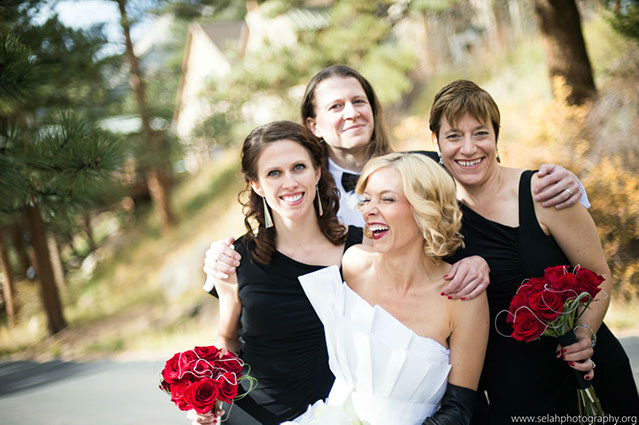 This wedding gown is a two piece in which the train and bodice piece come off... 