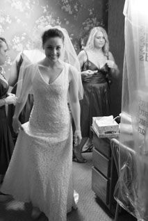 Custom lace overlay wedding gown...